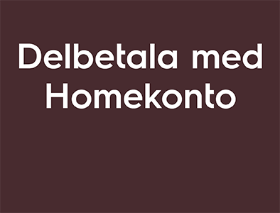 Delbetala med Homekonto