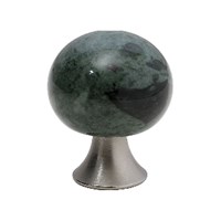 Knopp marmor grön/rostfri