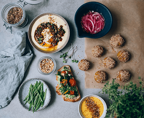 Växtbaserad morotsfalafel och röror